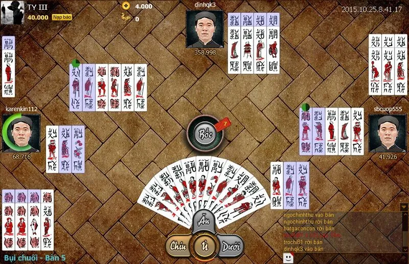 Cách xếp bài Chắn theo Cạ