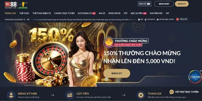 Cập nhật link vào M88 uy tín, mới nhất