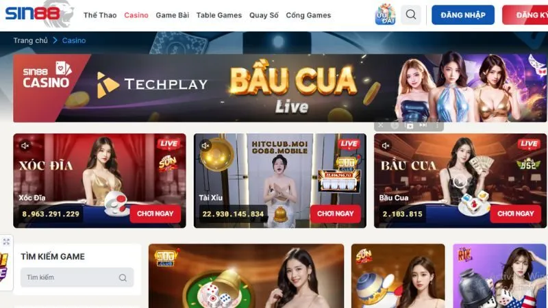 Casino live luôn là điểm đến không thể bỏ qua
