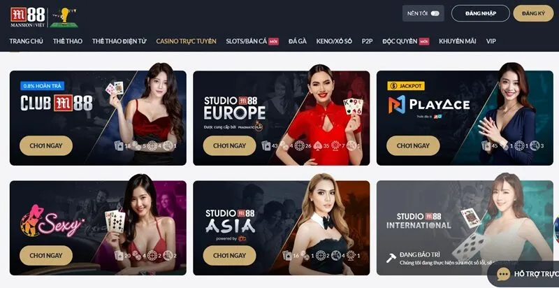 Casino M88 đẳng cấp hàng đầu