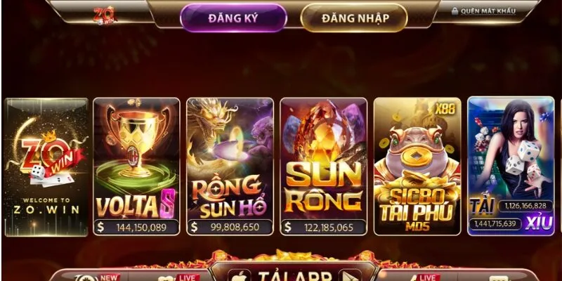 Cổng game sở hữu bộ sưu tập game đỉnh cao