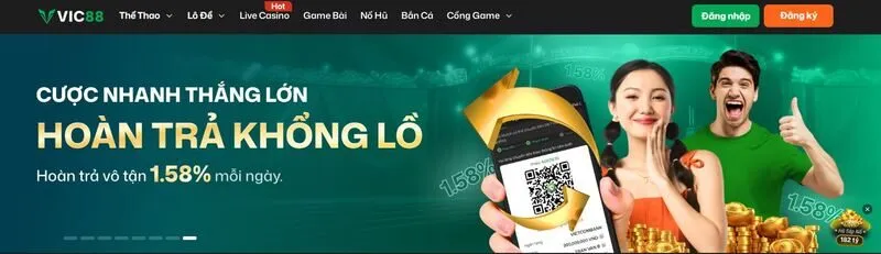 Giới thiệu một số chương trình khuyến mãi hấp dẫn tại Vic88