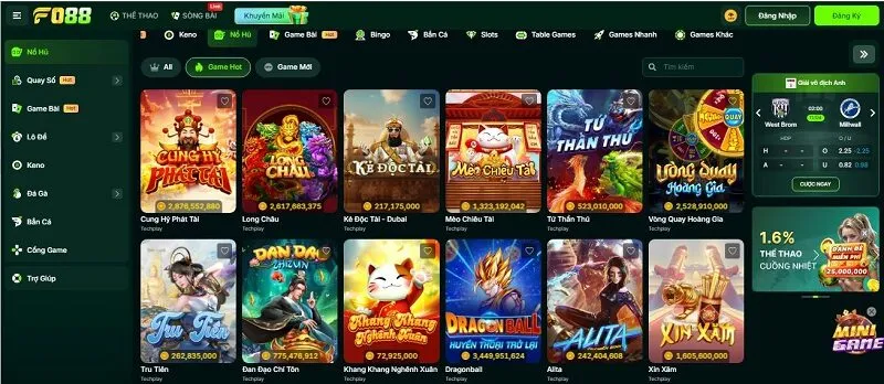 Kho game nổ hũ đa dang