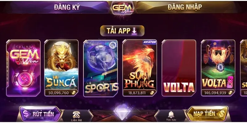 Không thể phủ nhận sức hấp dẫn của kho game tại sân chơi này