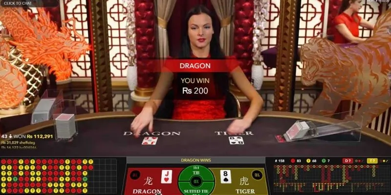 Luật chơi Rồng Hổ khá đơn giản, dễ dàng ghi nhớ