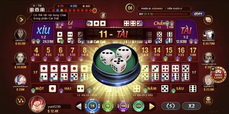 Người chơi có thể dựa vào bảng thống kê kết quả để tính quy luật Sicbo