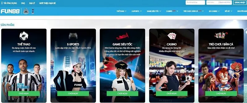 Sản phẩm nổi bật tại nhà cái