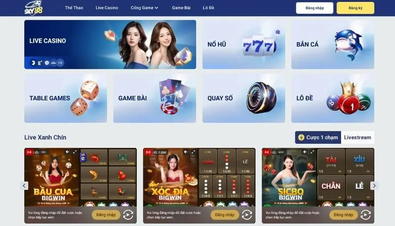 Sky88 là một trong những cái tên nổi bật trong ngành công nghiệp cá cược trực tuyến