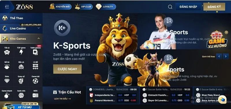 Zo88 chinh phục khách chơi với thư viện game khủng